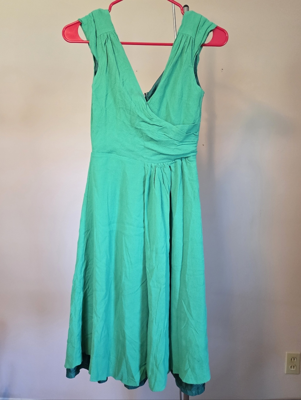 kate spade Teal Sleeveless V-Neck Midi Dress